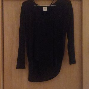 Black High-Low Shirt